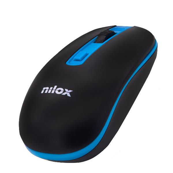 MOUSE WIRELESS BLACK/BLUE 1000 DPI