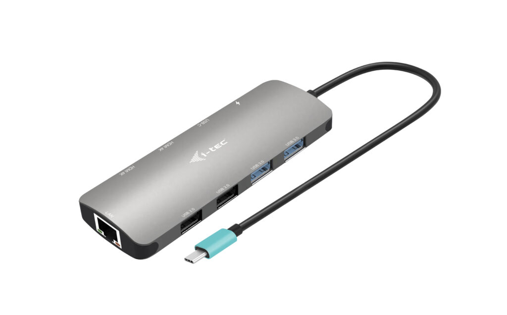 USB-C Metal Nano 2x Display Docking Station + Power Delivery 100 W