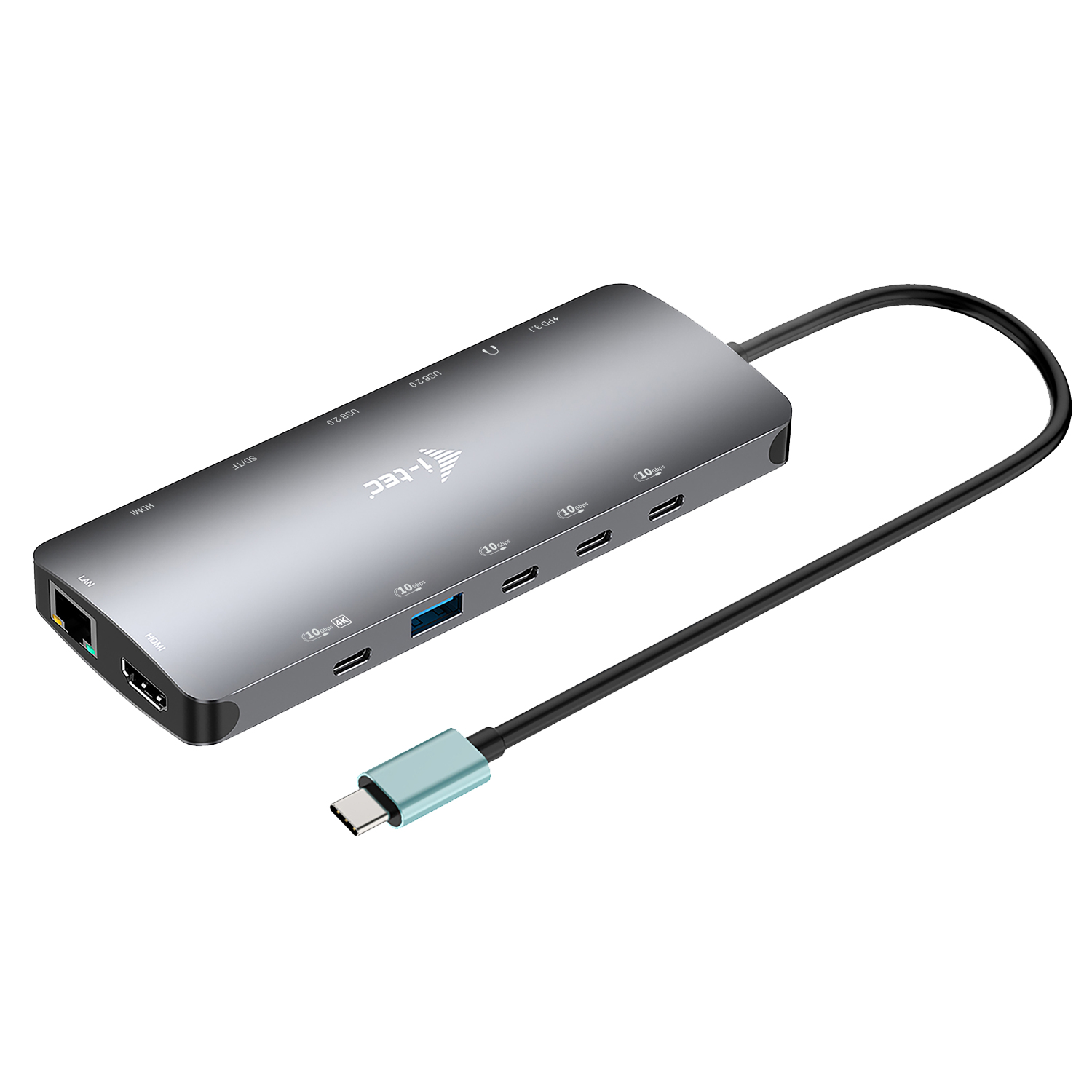 USB-C Metal Nano 3x Display Dock, 2x HDMI 1x USB-C video + Power Delivery 140W
