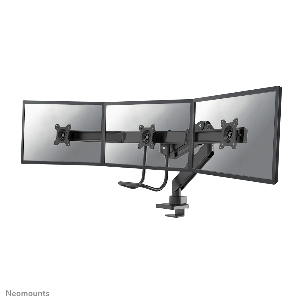 Neomounts NM-D775DX3BLACK Support d'écran à fixer 17-27" - ressort à gaz - Topfix - arrêt 180°
