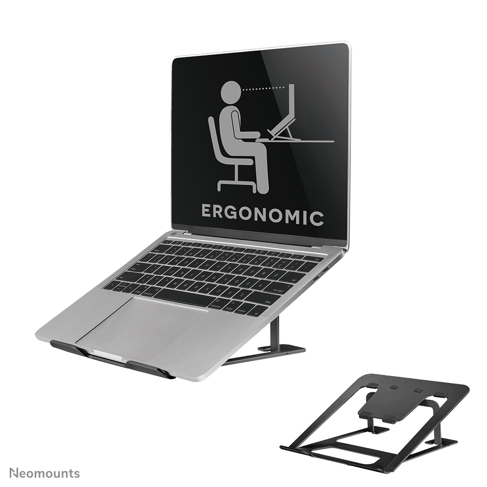 Neomounts NSLS085BLACK Support pour ordinateur portable 10-17" - pliable - compact - universel