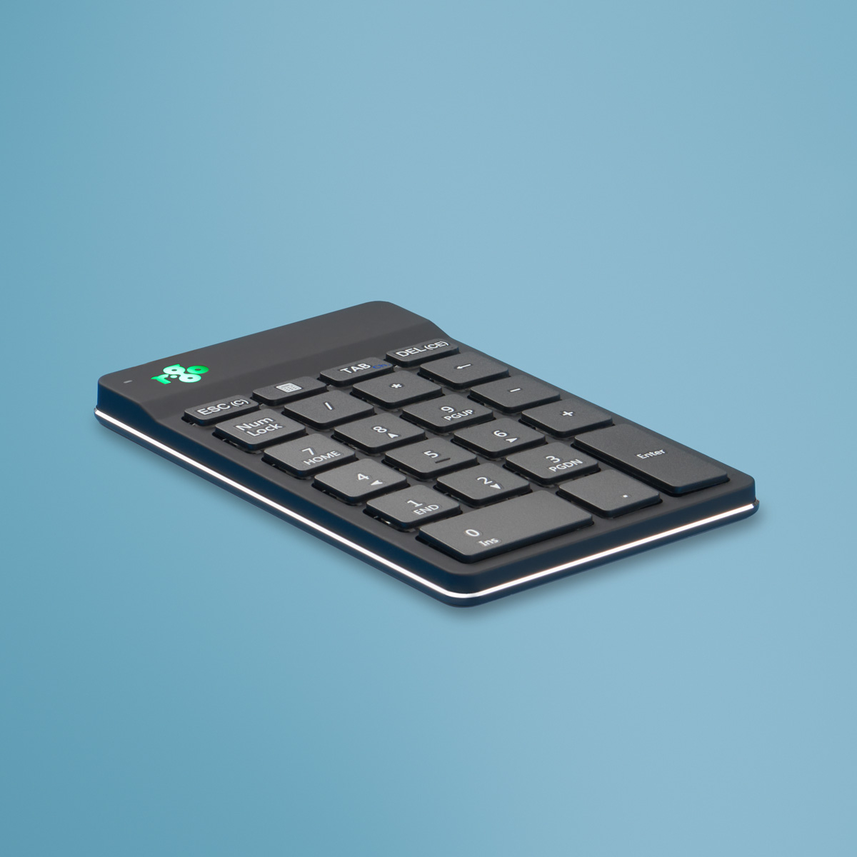 Clavier R-Go Numpad Break, clavier numérique ergonomique avec logiciel de pause, bluetooth, noir