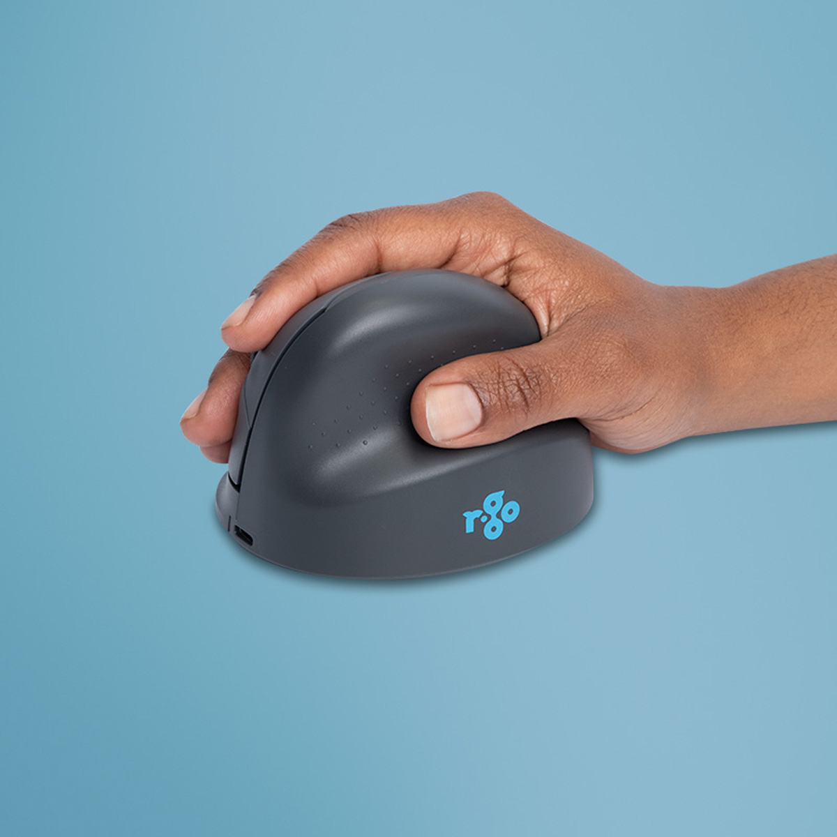 Souris verticale R-Go HE Basic, ergonomique, droiter, moyen (longueur de la main 165-185 mm), bluetooth, gris