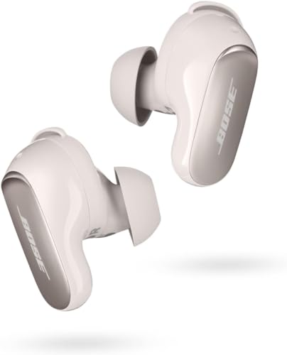 Bose QuietComfort Ultra Earbuds, Écouteurs sans fil à réduction de bruit, Écouteurs Bluetooth 5.3 avec audio spatial d’une grande autonomie, Blanc Nuage