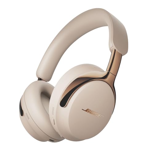 Bose Casque QuietComfort Ultra (2e gén) Bluetooth Casque sans Fil avec Son Spatial, Supra-aural, réduction de Bruit avec Micro intégré, Jusqu’à 30 h d’autonomie en écoute, Sable Bois flotté
