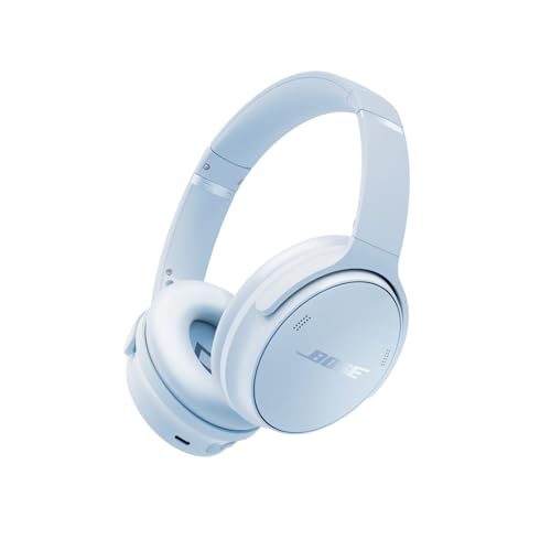 Bose QuietComfort Headphones, Casque sans Fil immersif à réduction de Bruit, Casque Supra-aural Bluetooth avec Micro intégré d’Une autonomie allant Jusqu’à 24 Heures, Bleu givré - Édition limitée