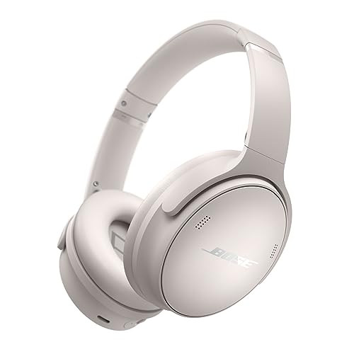 Bose QuietComfort SC Headphones, Casque sans Fil immersif à réduction de Bruit, Casque Supra-aural Bluetooth avec Micro intégré d’Une autonomie allant Jusqu’à 24 Heures, avec Étui Souple, Blanc Nuage