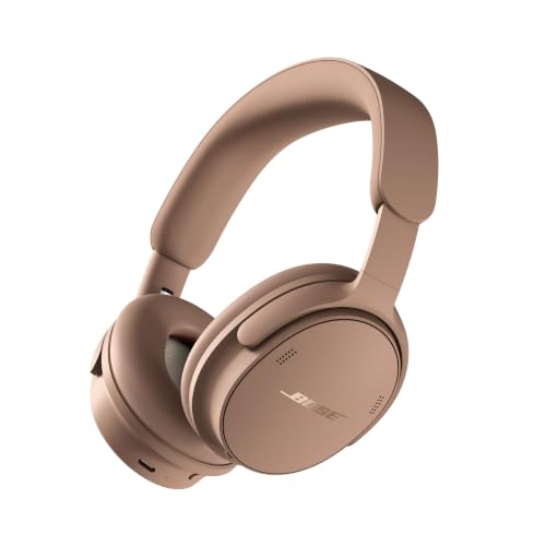 Bose Casque QuietComfort (2e génération) – Casque sans Fil, réduction de Bruit Supra-aurale Active, Micro, Son immersif, Recharge USB-C Audio et sans Perte, Jusqu’à 24 h d’autonomie, Taupe Noisette