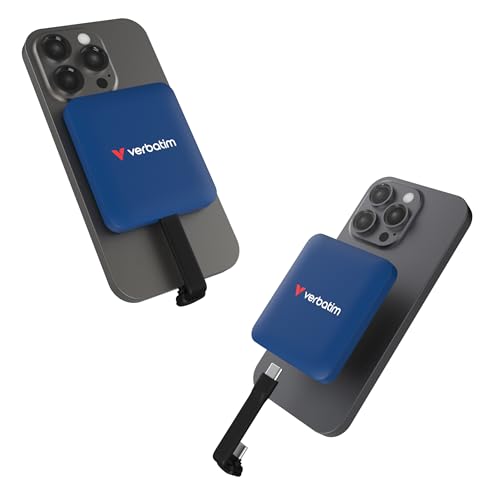 Verbatim Snapback SSD 2 to, SSD Externe, USB 3.2 Gen 2 x 2, jusqu'à 2000 Mo s en Lecture et 1800 Mo s en écriture, Disque Dur Externe Portable avec câble USB-C de 20 cm, pour iPhone, Android, PC et