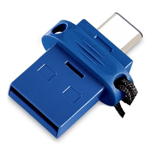 VERBATIM Clé USB Double Store 'n' Go I USB 3.2 Gen 1 USB-C I 32 Go I Clé USB 2 en 1 I USB-C USB-A I Stockage Externe pour Smartphone Ordinateur Portable... I Clé de données I Bleu Noir