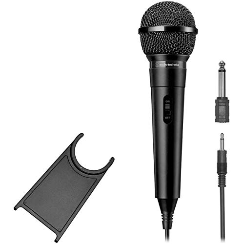 Audio-Technica ATR1100X Microphone Dynamique unidirectionnel avec Support de Bureau (Noir)