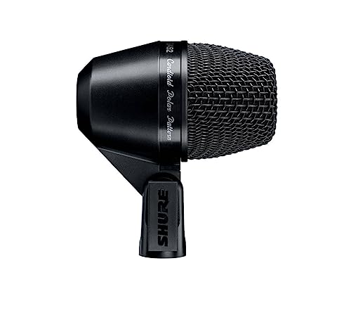 Shure Pga52 Microphone Dynamique Cardioïde pour Grosse Caisse avec Fixation Orientable et Cble Xlr Vers Xlr
