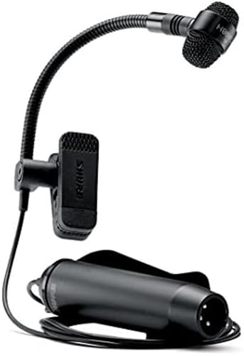 Shure Microphone pour Instrument à Condensateur et Cardioïde Pga98H, Col - de - Cygne et Cble XLR vers XLR