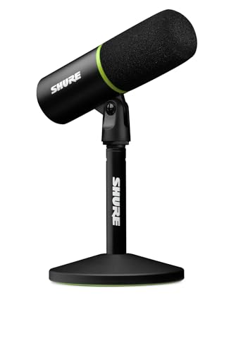Shure MV6 Micro USB Gaming, USB-C, Microphone Dynamique, Mode Auto Level, Digital Popper Stopper, pour PC Gamers, Streamers