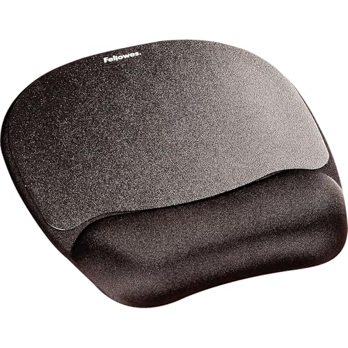 Fellowes Tapis de souris repose poignet mémoire de forme , support ergonomique - 9176501 - Noir