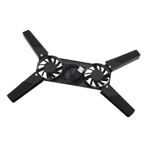 Coussinets de refroidissement pour ordinateur portable et ventilateurs externes | Support de refroidissement pliable pour ordinateur portable | Support de ventilateur silencieux et antidérapant