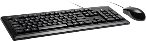 Kensington K72436AM Clavier USB Noir - Claviers (Standard, avec Fil, USB, Noir, Souris Incluse)