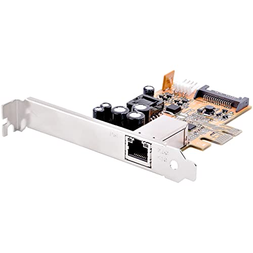 StarTech.com Carte Réseau PCI Express x1 - Carte Ethernet PCIe avec RJ45, 30W 802.3at PoE LAN NIC pour Ordinateur Serveurs - Adaptateur Réseau 2.5GB, Profil Bas, NBaseT, Win Linux (ST1000PEXPSE)