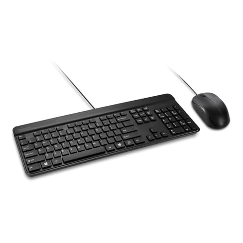 Kensington KM201 Simple Solutions K72483TAA Ensemble de bureau filaire Conforme aux normes TAA Noir