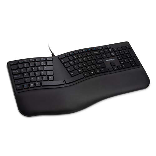 Kensington Pro Fit Ergonomic Wireless Keyboard and Mouse - Black (K75406US)