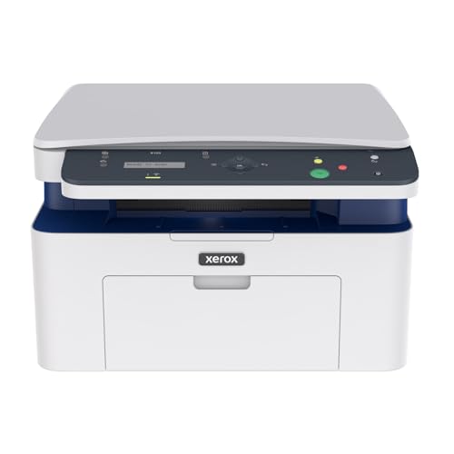 Xerox Imprimante Multifonction sans Fil B105 – Laser Monochrome Tout-en-Un Compact, Rapide 20 ppm, Impression numérisation Copie, A4, Bureau à Domicile, Compatible Mobile, Wi-FI, AirPrint, EU