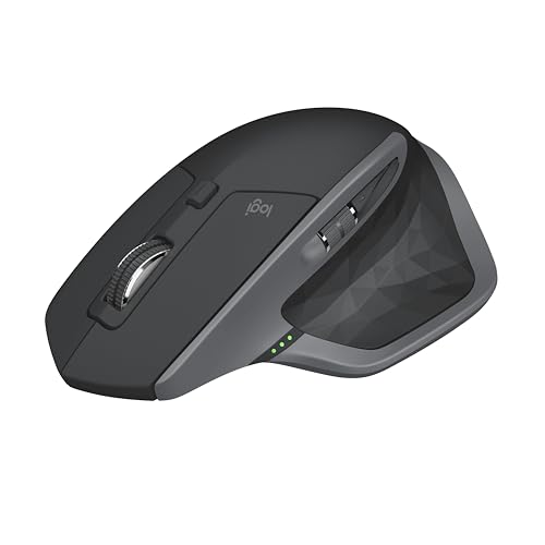 Logitech MX Master 2S souris RF Sans fil Bluetooth IR LED 4000 DPI Droitier - Souris (Droitier, IR LED, RF Sans fil Bluetooth, 4000 DPI, Gris, Blanc)