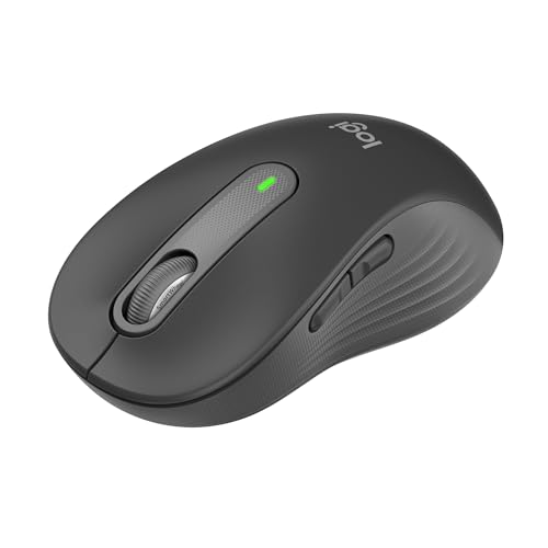 Logitech Signature M650 L Souris sans fil pleine grandeur pour mains de grande taille, batterie de 2 ans, clics silencieux, boutons latéraux personnalisables, Bluetooth, pour PC Mac Multi-appareils