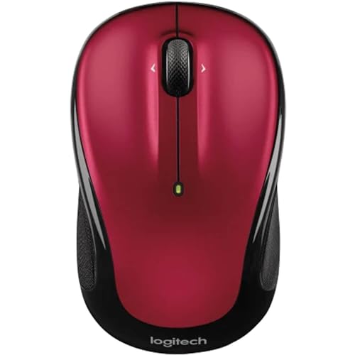 Logitech Souris sans Fil M325s, 2,4 GHz avec récepteur USB, Suivi Optique 1000 DPI, Batterie de 18 Mois, PC Mac Ordinateur Portable Chromebook – Rouge
