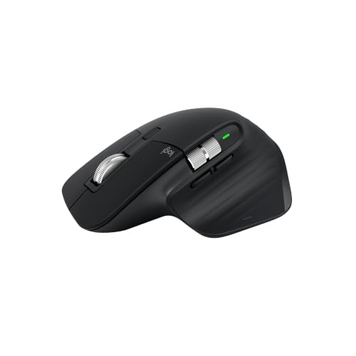 Logitech MX Master 3S Souris sans Fil performante avec défilement Ultra-Rapide, Ergo, 8K DPI, Track on Glass, clic Silencieux, Bluetooth, Windows, Linux, Chrome, Noir