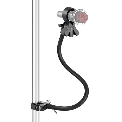 NEEWER Support microphone de table avec bras flexible, support micro de bureau réglable avec clip et adaptateur 1 4 à 5 8 compatible avec Shure Razer Seiren Mini Audio Technica AT2020, MS042