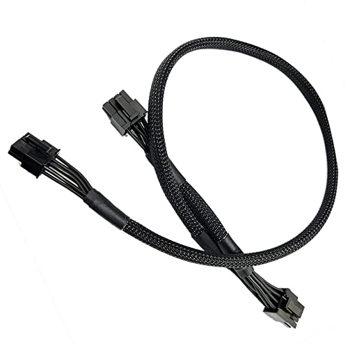 Zahara Câble d'alimentation GPU PCIE Dual 8 broches de remplacement pour Corsair CX550M CX650M CX750M RM650X HX RM 750mm Type 4 HX1200 RM1000i