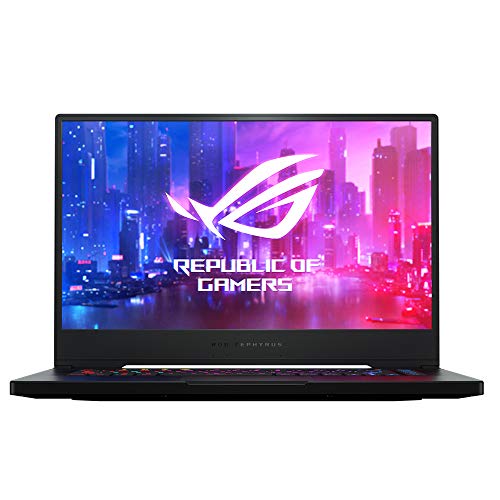 ASUS ROG Zephyrus M Ordinateur portable de jeu mince et portable, 15,6 po 144 Hz Full HD IPS, NVIDIA GeForce GTX 1660 Ti, Intel Core i7-9750H, 16 Go de RAM DDR4, SSD PCIe 512B, RGB, Windows 10 Pro,