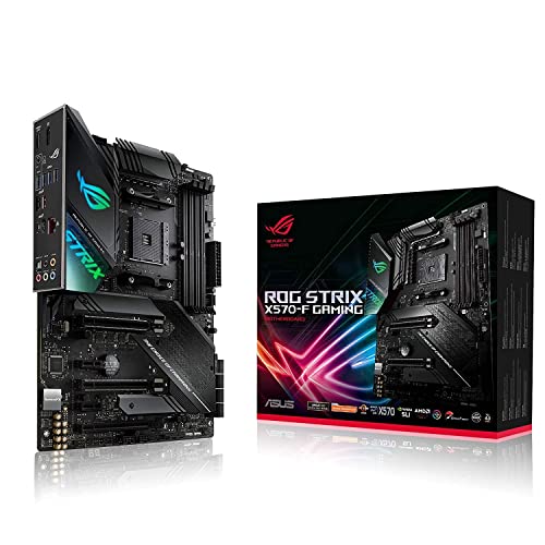 ASUS ROG Strix X570-F Carte mère Gaming ATX avec PCIe 4.0, éclairage Aura Sync RVB, Intel Gigabit Ethernet, Dual M.2 avec dissipateurs Thermiques, SATA 6 Go S et USB 3.2 Gen 2