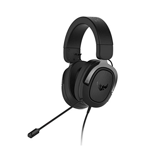 ASUS TUF H3 Casque de Jeu H3 – Discord, certifié TeamSpeak | Son Surround 7.1 | Casque de Jeu avec Microphone à Perche pour PC, Playstation 4, Nintendo Switch, Xbox One, appareils Mobiles