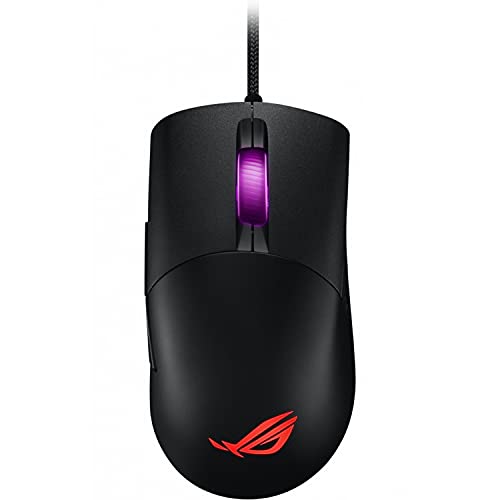ASUS ROG Keris Souris de Jeu Filaire Ultra légère | Capteur ROG 16 000 DPI, commutateurs remplaçables à Chaud, Touches PBT L R, Boutons latéraux interchangeables, Pieds de Souris ROG Omni, paracorde