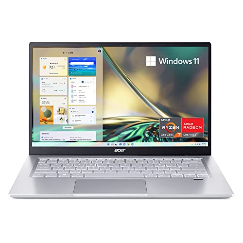 Acer Swift 3 SF314-43-R6NE Ordinateur portable | 14 po Full HD IPS | Processeur AMD Ryzen 7 5700U Octa-Core | AMD Radeon Graphics | 16 Go LPDDR4X | 512 Go SSD | Wi-Fi 6 | Lecteur d'empreintes
