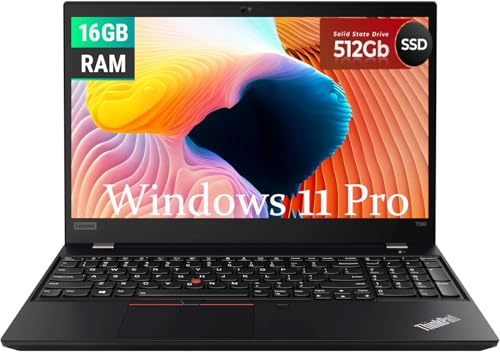 Lenovo ThinkPad T590 Ordinateur portable professionnel Intel i7 4 x 1,8 GHz, mémoire vive 16 Go, SSD 512 Go, écran 15,6 , Full HD, 1920 x 1080 IPS, Cam, Windows 11 Pro (Generaluberholt)