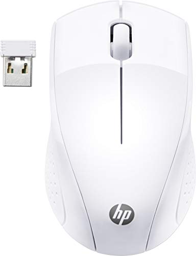 HP 220 - Souris sans Fil Blanc Neige (USB, 1600 DPI, Ambidextre)