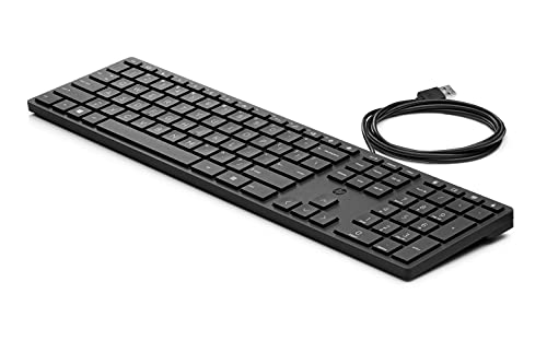 HP 320K Clavier USB QWERTY Anglais Noir