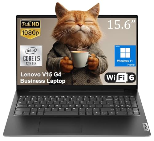 Lenovo V15 G4 Ordinateur portable professionnel de 15,6 , écran FHD antireflet, Intel 10-Core i7-13620H (Beat Ultra 7 255U), 40 Go de RAM, 1 To SSD, WiFi 6, Bluetooth 5.2, Windows 11 Pro, avec kit