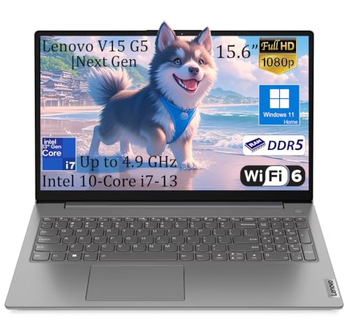 Lenovo V15 G5 Ordinateur portable professionnel 15,6 Intel 10 cœurs i7