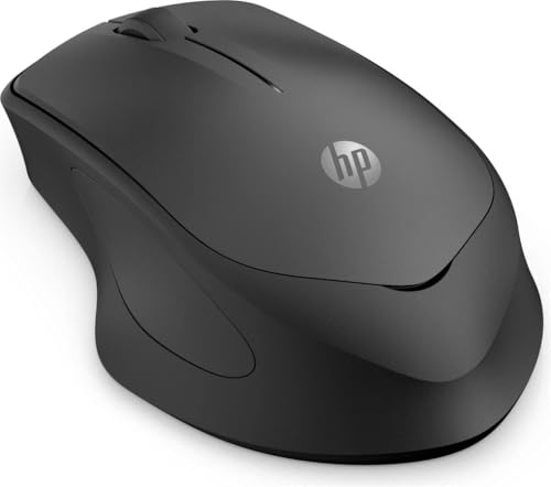 HP - PC Souris Silent 280 M sans Fil, Technologie LED Bleue, réduction du Bruit jusqu'à 90 , 3 Boutons et Roulette de Glissement, Design Ergonomique, récepteur Nano Inclus, Design Moderne, Bleu