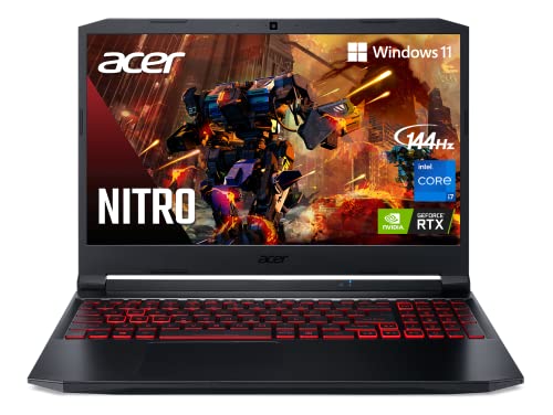 acer Ordinateur portable de jeu Nitro 5 | Intel Core i5-10300H | NVIDIA GeForce RTX 3050 | Écran IPS FHD 144 Hz de 15,6 po | 8 Go DDR4 | SSD NVMe 512 Go | Intel Wi-Fi 6 | Clavier rétroéclairé anglais
