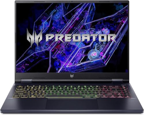 acer Predator Helios Neo Ordinateur portable de jeu QHD 120 Hz, Intel Core Ultra 7-155H, NVIDIA GeForce RTX 4070, 16 Go de RAM DDR5, SSD PCIE 1 To, rétroéclairage clavier, Windows 11 Pro