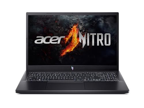 Acer Nitro V Ordinateur Portable de Jeu | Processeur AMD Ryzen 5 7535HS Hexa-Core | Carte Graphique pour Ordinateur Portable NVIDIA GeForce RTX 4050 | Écran FHD IPS de 15,6 pouces 144Hz | 8 Go DDR5 |