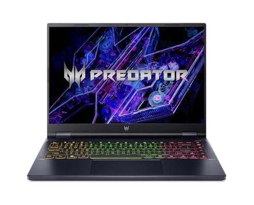 acer Predator Helios Neo 14 Ordinateur portable de jeu | Écran 14,5 WQXGA IPS 120 Hz | Alimenté par l'IA | Processeur Intel Core Ultra 7 155H | NVIDIA GeForce RTX 4060 | 16 Go LPDDR5X | SSD Gen 4 de
