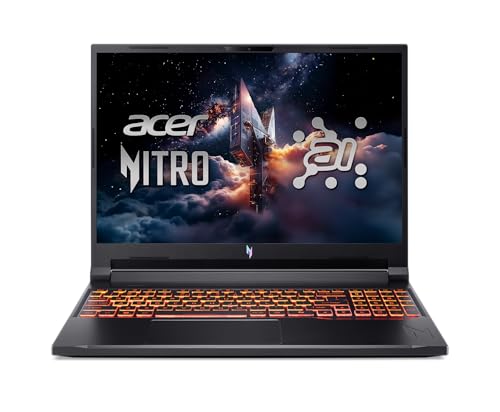 Acer Nitro V 16 AI Copilot Ordinateur portable de jeu PC | Processeur AMD Ryzen AI 5 340 | GPU NVIDIA GeForce RTX 5060 | Écran 16 WUXGA IPS 180 Hz | 16 Go DDR5 | 512 Go Gen 4 SSD | Wi-Fi 6E | ANV16