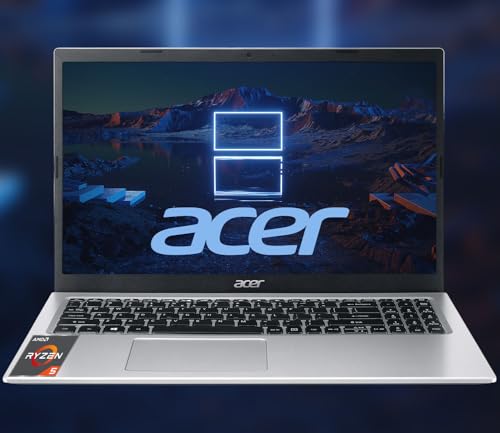 acer Ordinateur portable Aspire 3, écran FHD 15,6 1920 x 1080, 16 Go de RAM 256 Go SSD, processeur AMD Ryzen série 5, Windows 11 Pro, clavier rétroéclairé, WiFi 6, caméra HD, jusqu'à 8 heures