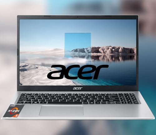 acer Ordinateur portable Aspire 3, écran FHD 1920 x 1080, 64 Go de RAM 1 To SSD, processeur AMD Ryzen série 5, caméra HD, WiFi 6, Windows 11 Pro, clavier rétroéclairé, jusqu'à 8 heures d'autonomie de