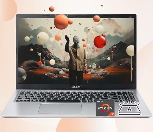 acer Ordinateur portable Aspire 3 Premium avec clavier rétroéclairé | Processeur AMD Ryzen 7 7730U | Écran IPS 15,6 FHD | 16 Go de RAM | SSD PCIe 1 To | Wi-Fi 6 | Élégant et portable | Type-C |